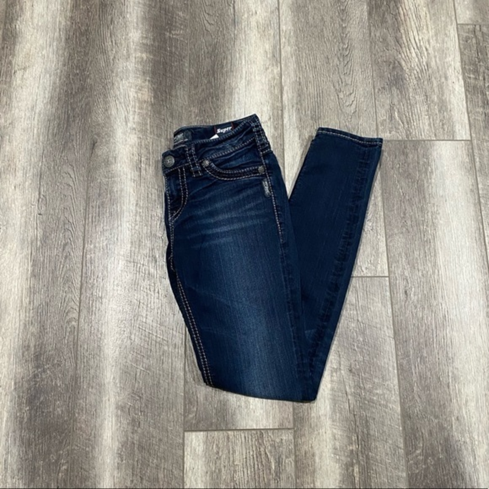 Silver Suki Mid Super Skinny Jeans‎